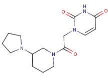 1-{2-oxo-2-[3-(1-pyrrolidinyl)-1-piperidinyl]ethyl}-2,4(1H,3H)-pyrimidinedione