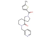 2-[(5-methyl-2-thienyl)carbonyl]-7-(3-pyridinylmethyl)-2,7-diazaspiro[4.5]decan-6-one