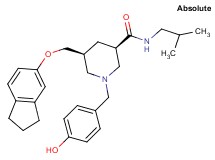 (3R,5S)-5-[(2,3-dihydro-1H-inden-5-yloxy)methyl]-1-(4-hydroxybenzyl)-N-isobutyl-3-piperidinecarboxamide