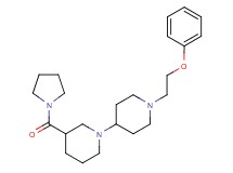 1'-(2-phenoxyethyl)-3-(pyrrolidin-1-ylcarbonyl)-1,4'-bipiperidine