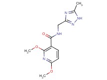 2,6-dimethoxy-N-[(5-methyl-1H-1,2,4-triazol-3-yl)methyl]nicotinamide