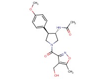 N-[(3S*,4R*)-1-{[4-(hydroxymethyl)-5-methylisoxazol-3-yl]carbonyl}-4-(4-methoxyphenyl)pyrrolidin-3-yl]acetamide