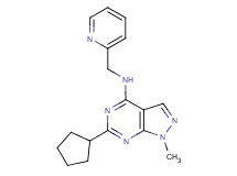 6-cyclopentyl-1-methyl-N-(pyridin-2-ylmethyl)-1H-pyrazolo[3,4-d]pyrimidin-4-amine