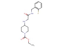 ethyl 4-({2-[(2-fluorobenzyl)amino]-2-oxoethyl}amino)piperidine-1-carboxylate