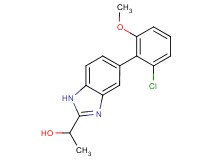 1-[5-(2-chloro-6-methoxyphenyl)-1H-benzimidazol-2-yl]ethanol