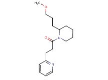 2-{3-[2-(3-methoxypropyl)-1-piperidinyl]-3-oxopropyl}pyridine