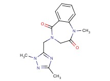 4-[(1,3-dimethyl-1H-1,2,4-triazol-5-yl)methyl]-1-methyl-3,4-dihydro-1H-1,4-benzodiazepine-2,5-dione