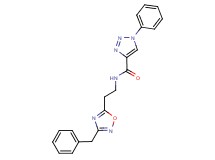 N-[2-(3-benzyl-1,2,4-oxadiazol-5-yl)ethyl]-1-phenyl-1H-1,2,3-triazole-4-carboxamide