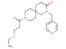 9-[3-(ethylthio)propanoyl]-2-(pyridin-4-ylmethyl)-2,9-diazaspiro[5.5]undecan-3-one