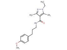 1-ethyl-N-[3-(4-methoxyphenyl)propyl]-3,5-dimethyl-1H-pyrazole-4-carboxamide