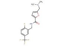 5-[(dimethylamino)methyl]-N-[2-fluoro-5-(trifluoromethyl)benzyl]-2-furamide