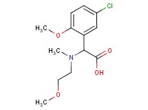(5-chloro-2-methoxyphenyl)[(2-methoxyethyl)(methyl)amino]acetic acid