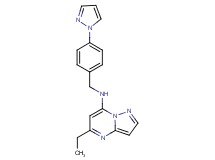 5-ethyl-N-[4-(1H-pyrazol-1-yl)benzyl]pyrazolo[1,5-a]pyrimidin-7-amine