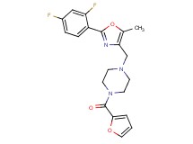 1-{[2-(2,4-difluorophenyl)-5-methyl-1,3-oxazol-4-yl]methyl}-4-(2-furoyl)piperazine