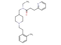 N-ethyl-N-({1-[2-(2-methylphenyl)ethyl]-4-piperidinyl}methyl)-3-(2-pyridinyl)propanamide
