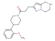 2-{3-[4-(2-methoxyphenyl)-1-piperidinyl]-3-oxopropyl}-4,5,6,7-tetrahydropyrazolo[1,5-a]pyrazine hydrochloride