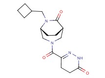 (1S*,5R*)-6-(cyclobutylmethyl)-3-[(6-oxo-1,4,5,6-tetrahydropyridazin-3-yl)carbonyl]-3,6-diazabicyclo[3.2.2]nonan-7-one