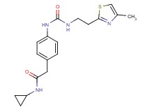 N-cyclopropyl-2-{4-[({[2-(4-methyl-1,3-thiazol-2-yl)ethyl]amino}carbonyl)amino]phenyl}acetamide