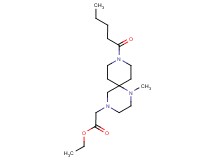 ethyl (1-methyl-9-pentanoyl-1,4,9-triazaspiro[5.5]undec-4-yl)acetate