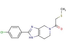 2-(4-chlorophenyl)-5-[(methylthio)acetyl]-4,5,6,7-tetrahydro-1H-imidazo[4,5-c]pyridine