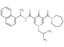 5-(1-azepanylcarbonyl)-1-isobutyl-N-[1-(1-naphthyl)ethyl]-4-oxo-1,4-dihydro-3-pyridinecarboxamide