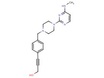 3-[4-({4-[4-(methylamino)pyrimidin-2-yl]piperazin-1-yl}methyl)phenyl]prop-2-yn-1-ol