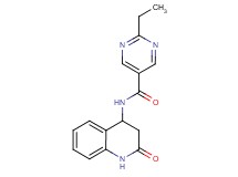 2-ethyl-N-(2-oxo-1,2,3,4-tetrahydroquinolin-4-yl)pyrimidine-5-carboxamide