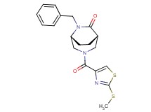(1S*,5R*)-6-benzyl-3-{[2-(methylthio)-1,3-thiazol-4-yl]carbonyl}-3,6-diazabicyclo[3.2.2]nonan-7-one
