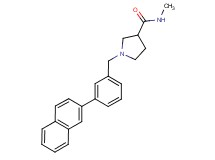 N-methyl-1-[3-(2-naphthyl)benzyl]pyrrolidine-3-carboxamide