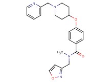 N-(3-isoxazolylmethyl)-N-methyl-4-{[1-(2-pyridinylmethyl)-4-piperidinyl]oxy}benzamide