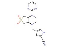 4-{[(4aS*,7aR*)-6,6-dioxido-4-pyrimidin-2-ylhexahydrothieno[3,4-b]pyrazin-1(2H)-yl]methyl}-1H-pyrrole-2-carbonitrile