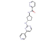 N-((1S*,3S*)-3-{[4-(4-pyridinyl)-2-pyrimidinyl]amino}cyclopentyl)-3-pyridazinecarboxamide