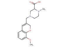 4-[(8-methoxy-2H-chromen-3-yl)methyl]-1-methylpiperazine-2-carboxylic acid
