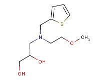 3-[(2-methoxyethyl)(2-thienylmethyl)amino]propane-1,2-diol