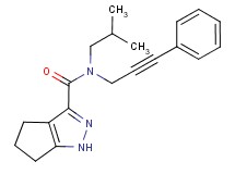 N-isobutyl-N-(3-phenylprop-2-yn-1-yl)-1,4,5,6-tetrahydrocyclopenta[c]pyrazole-3-carboxamide