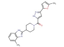 4-methyl-2-(1-{[3-(5-methyl-2-furyl)-1H-pyrazol-5-yl]carbonyl}-4-piperidinyl)-1H-benzimidazole