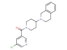 2-{1-[(5-chloro-3-pyridinyl)carbonyl]-4-piperidinyl}-1,2,3,4-tetrahydroisoquinoline