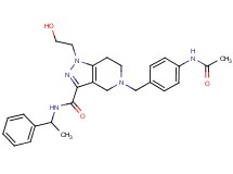5-[4-(acetylamino)benzyl]-1-(2-hydroxyethyl)-N-(1-phenylethyl)-4,5,6,7-tetrahydro-1H-pyrazolo[4,3-c]pyridine-3-carboxamide