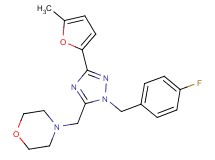 4-{[1-(4-fluorobenzyl)-3-(5-methyl-2-furyl)-1H-1,2,4-triazol-5-yl]methyl}morpholine