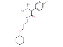 N-[3-(cyclohexyloxy)propyl]-2-(dimethylamino)-2-(4-fluorophenyl)acetamide