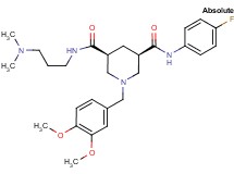 (3S,5R)-1-(3,4-dimethoxybenzyl)-N-[3-(dimethylamino)propyl]-N'-(4-fluorophenyl)-3,5-piperidinedicarboxamide