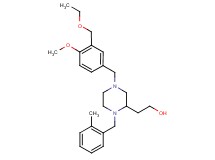 2-[4-[3-(ethoxymethyl)-4-methoxybenzyl]-1-(2-methylbenzyl)-2-piperazinyl]ethanol