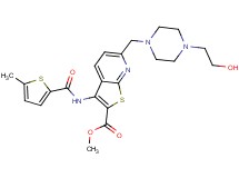 methyl 6-{[4-(2-hydroxyethyl)-1-piperazinyl]methyl}-3-{[(5-methyl-2-thienyl)carbonyl]amino}thieno[2,3-b]pyridine-2-carboxylate