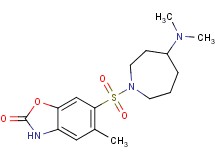 6-{[4-(dimethylamino)-1-azepanyl]sulfonyl}-5-methyl-1,3-benzoxazol-2(3H)-one
