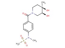 N-(4-{[(3S*,4R*)-3,4-dihydroxy-4-methylpiperidin-1-yl]carbonyl}phenyl)-N-methylmethanesulfonamide