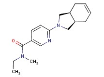 N-ethyl-6-[(3aR*,7aS*)-1,3,3a,4,7,7a-hexahydro-2H-isoindol-2-yl]-N-methylnicotinamide