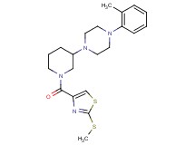 1-(2-methylphenyl)-4-(1-{[2-(methylthio)-1,3-thiazol-4-yl]carbonyl}-3-piperidinyl)piperazine