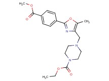 ethyl 4-({2-[4-(methoxycarbonyl)phenyl]-5-methyl-1,3-oxazol-4-yl}methyl)-1-piperazinecarboxylate
