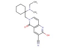 6-({1-[ethyl(methyl)amino]cyclohexyl}methyl)-2-hydroxy-5-oxo-5,6-dihydro-1,6-naphthyridine-3-carbonitrile