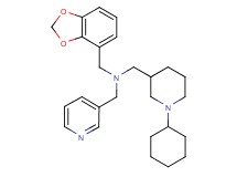 (1,3-benzodioxol-4-ylmethyl)[(1-cyclohexyl-3-piperidinyl)methyl](3-pyridinylmethyl)amine